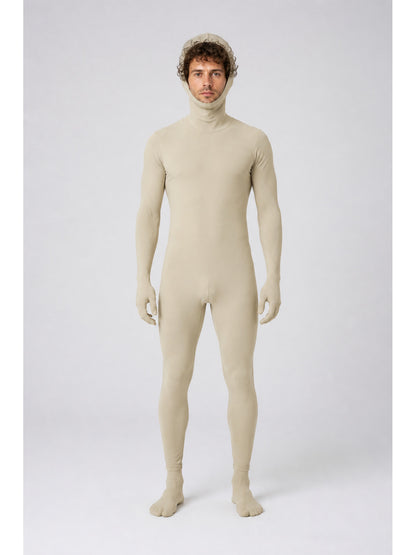 Hooded Zentai Bodysuit with Open Face main product view