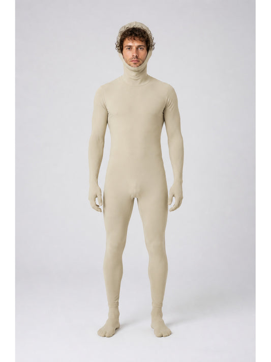 Hooded Zentai Bodysuit with Open Face main product view
