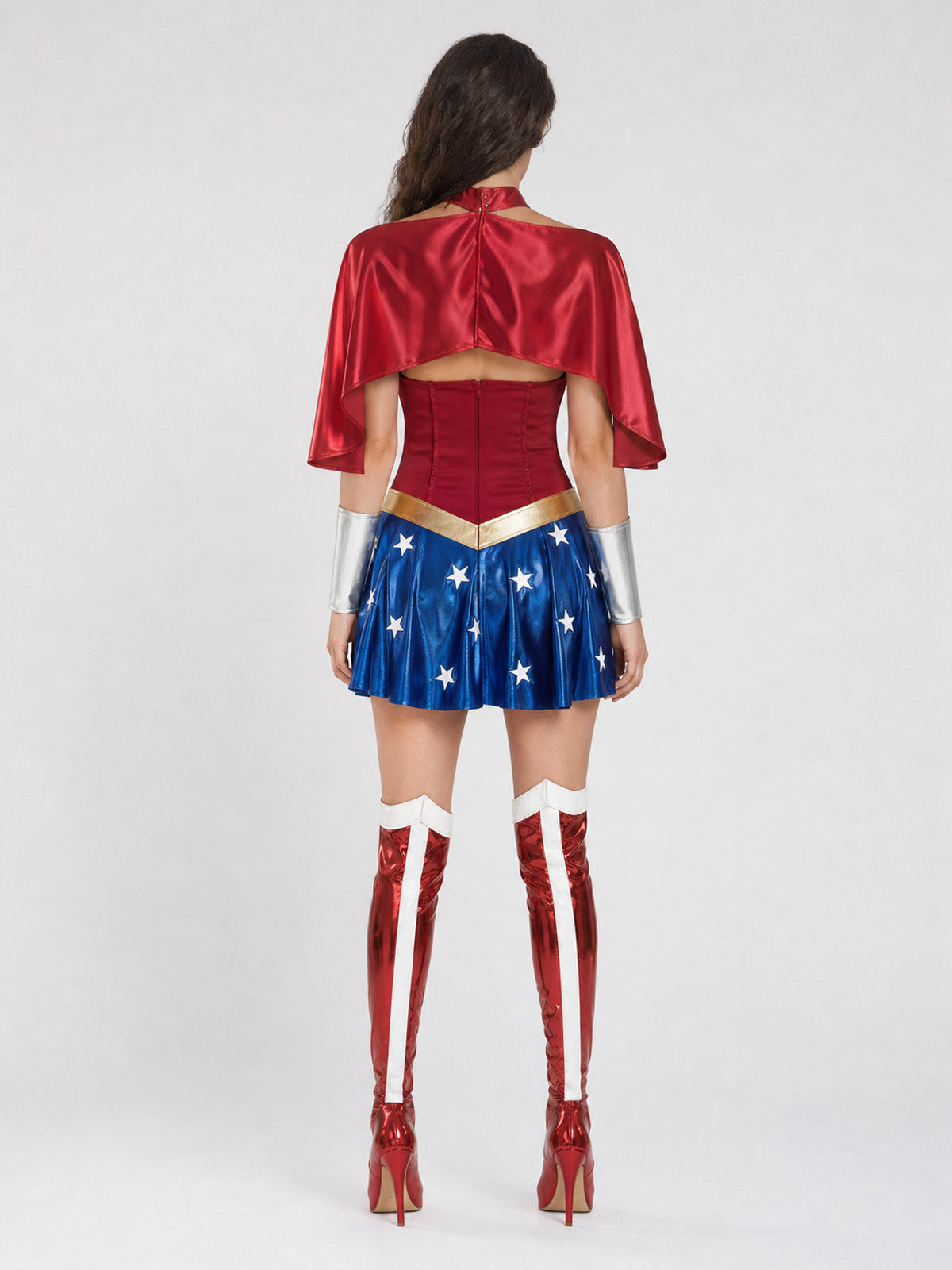 Wonder Woman-Style Superhero Cosplay Costume