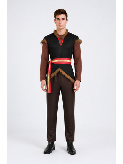 4-Piece Cosplay Costume with Vest and Belt