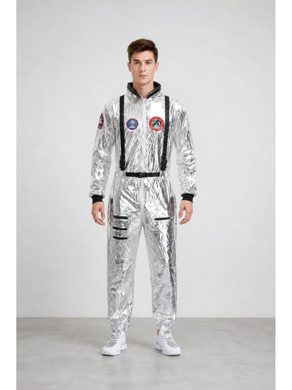 Silver Astronaut Jumpsuit for Cosplay main product view