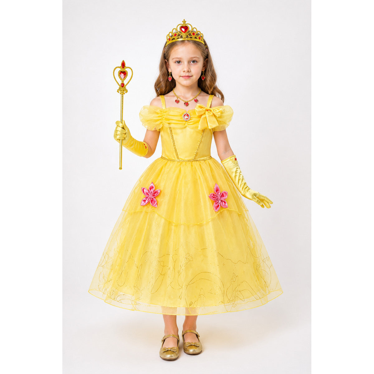Princess Costume with Full Skirt and Accessories main product view