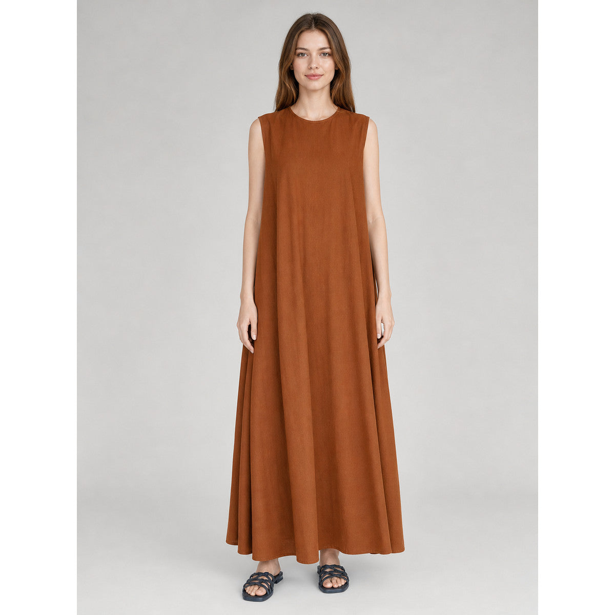 Korean Chic Long Loose-Fit Sundress