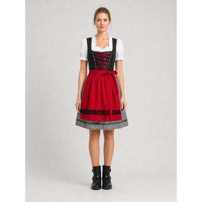 Bavarian Dress with Corset in Oktoberfest Style S-XXXL on-model view