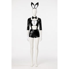 Rabbit Costume for Cosplay, Black and White with Ears