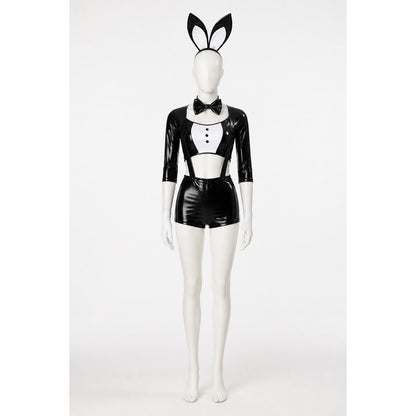 Rabbit Costume for Cosplay, Black and White with Ears