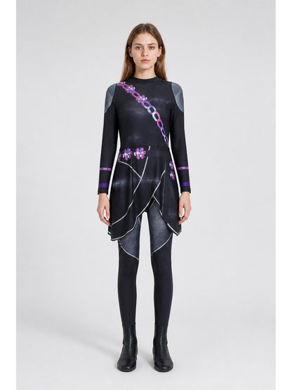 Zoe Cosplay Jumpsuit with Asymmetrical Skirt main product view