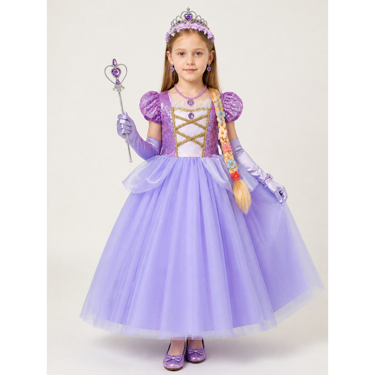 Lilac Princess Costume for Halloween main product view