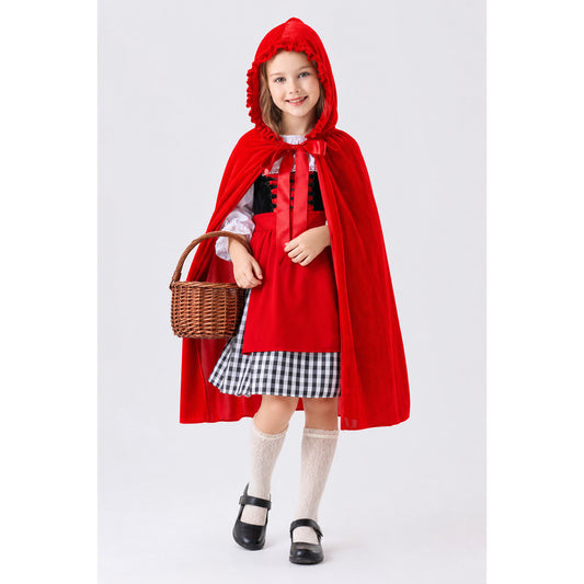 Little Red Riding Hood Halloween Costume with Cape