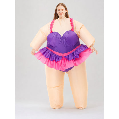 Inflatable Tutu Costume for Parties and Performances on-model view