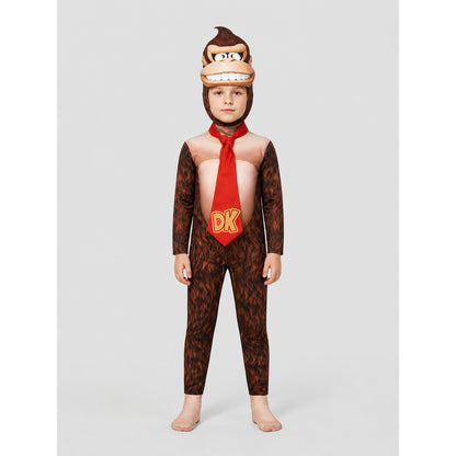 Gorilla Carnival Costume, Jumpsuit with Headwear on-model view