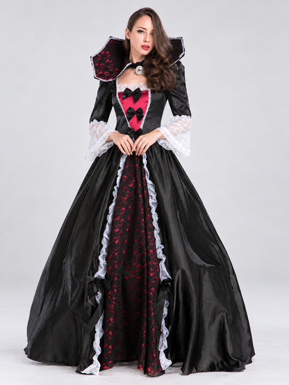 Vampire Costume with Lace and Bows