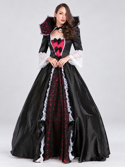 Vampire Costume with Lace and Bows