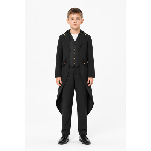 Tailcoat with long tails, lapels, and slanted pockets main product view