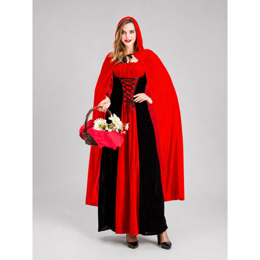 Costume: Dress with Hooded Cape