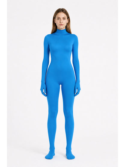 Blue Jumpsuit with Covered Hands and Feet main product view