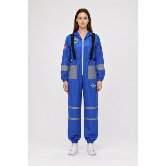 Astronaut Costume with Patches and Reflective Stripes main product view