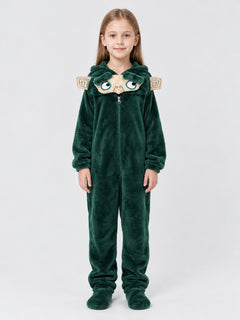 Kids' Hooded Dragon Pajama Bodysuit