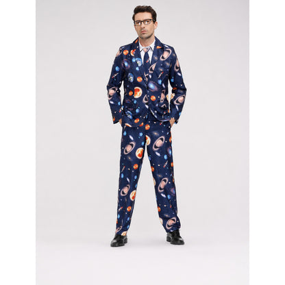 Cosmic Print Suit: Blazer and Pants