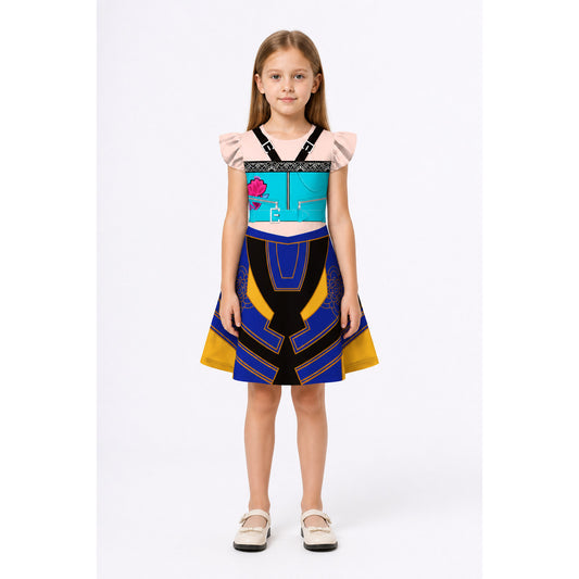 Children’s Dress with Puffy Sleeves and Sequins main product view