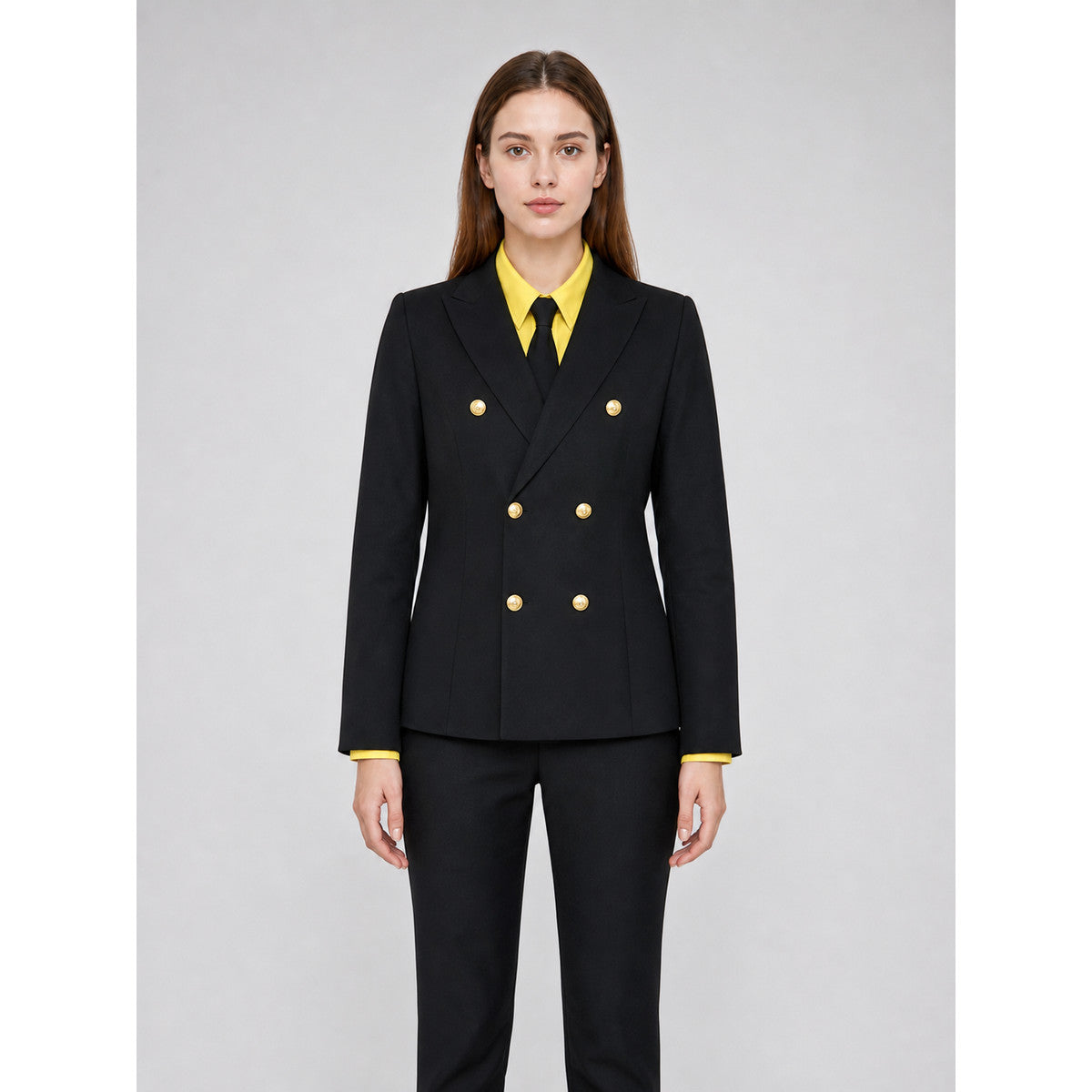 Sanji Wano Cosplay Costume: Black Double-Breasted Suit