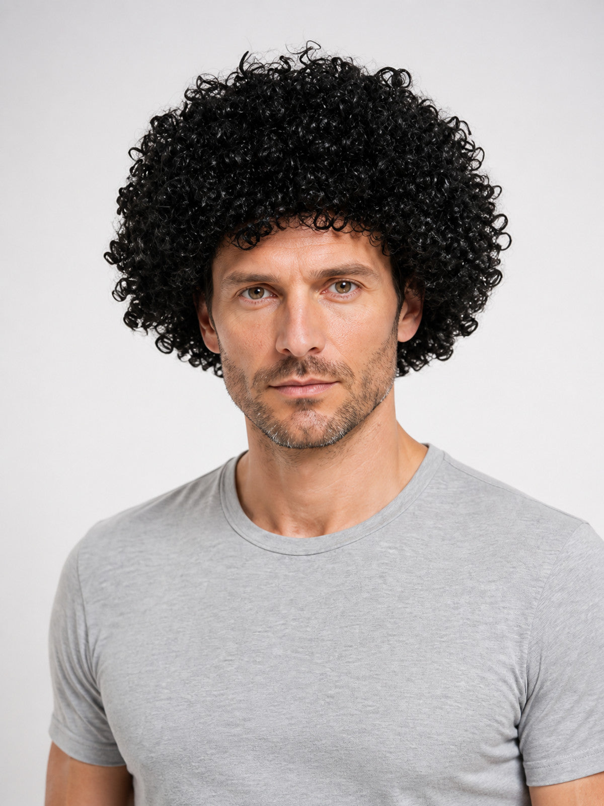 Black Curly Carnival Wig for Parties main product view