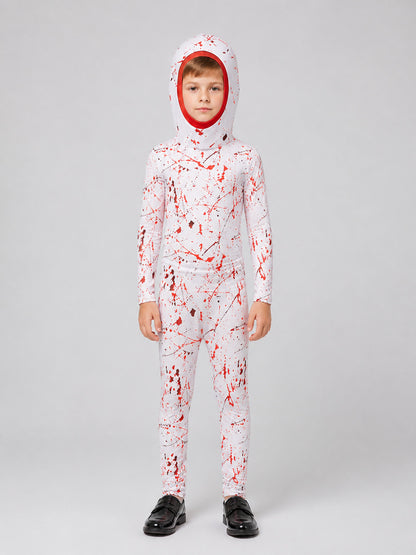 Demon Cosplay Costume, One-Piece with Hood, S–XL on-model view