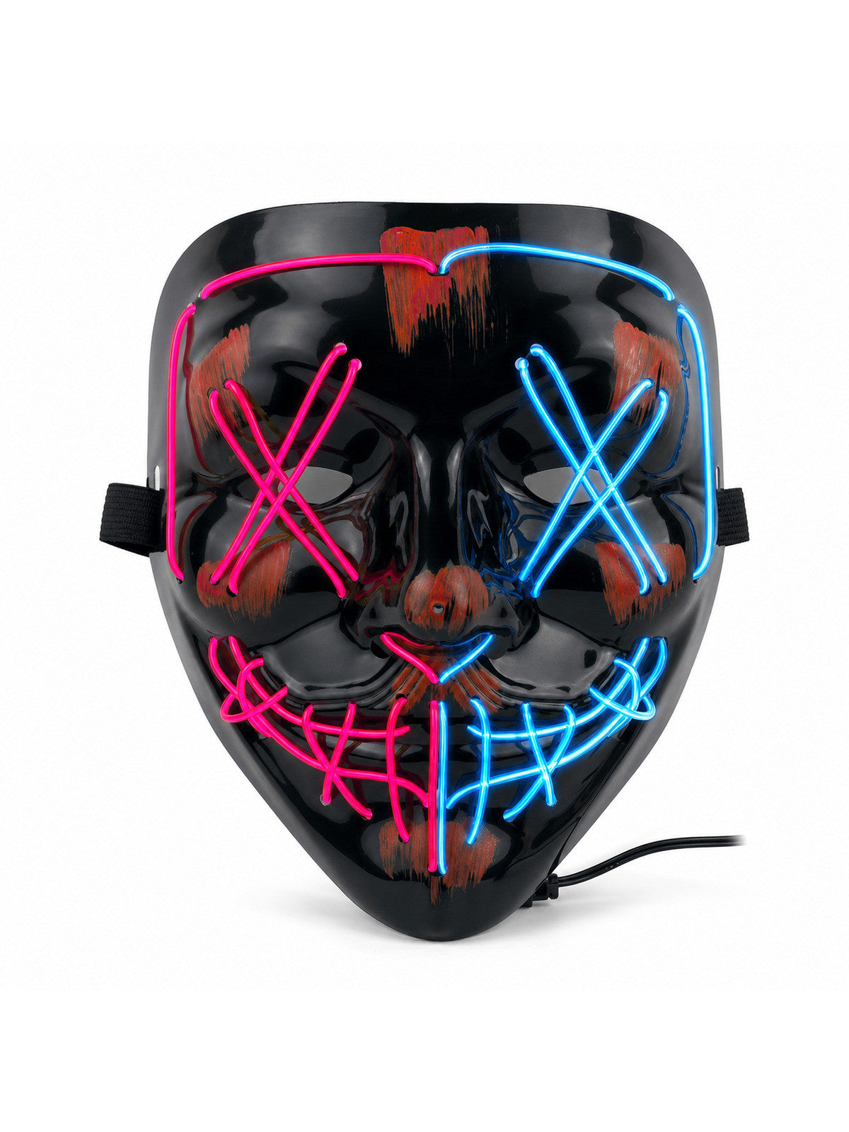 Halloween Neon Led Purge Mask Masque Masquerade Party Masks Light Grow in the