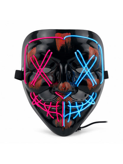 Halloween Neon Led Purge Mask Masque Masquerade Party Masks Light Grow in the