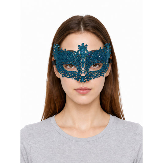 Masquerade Eye Mask with Glitter and Stars
