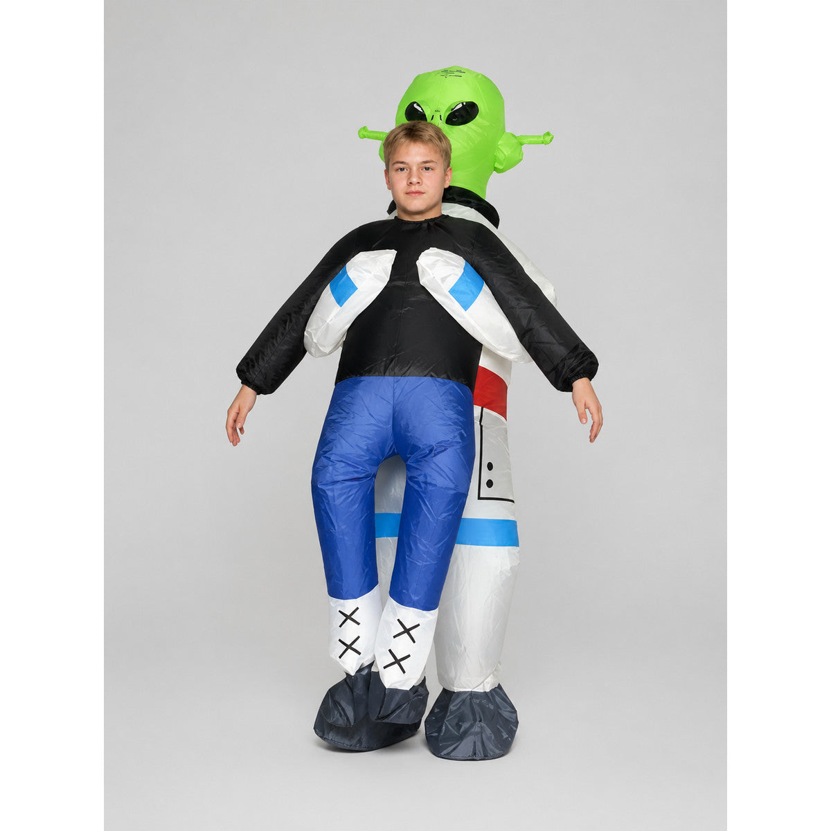 Inflatable Alien Costume with Boots, Kids' on-model view