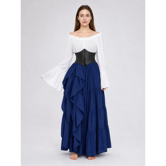 Retro-Style Costume Dress with Corset