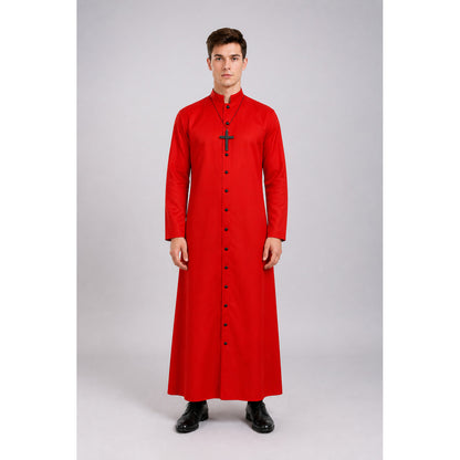 Red Cloak with Cross and Buttons for Halloween main product view