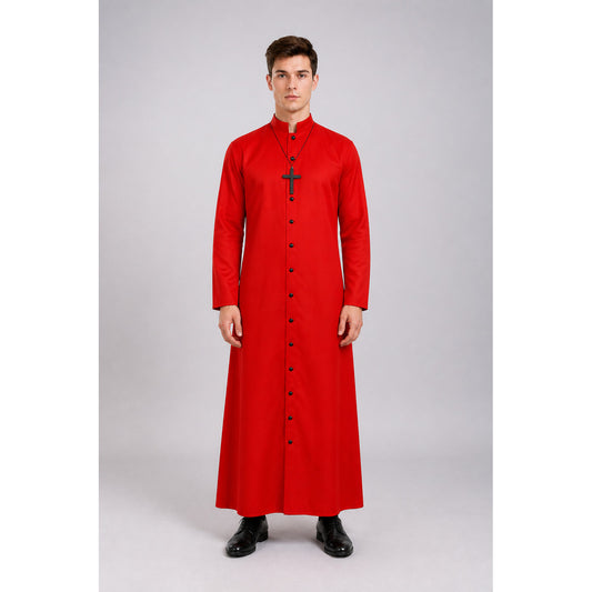 Red Cloak with Cross and Buttons for Halloween main product view