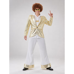 Retro 80s Disco Costume with Jacket and Pants for the Stage