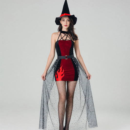 Witch Costume with Hat and Skirt