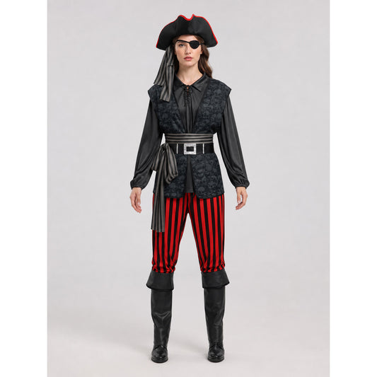 Pirate Costume with Hat and Eye Patch