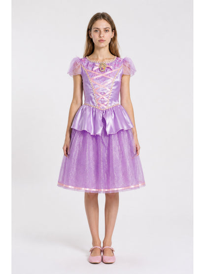 Light Purple Princess Dress with Ruffles main product view