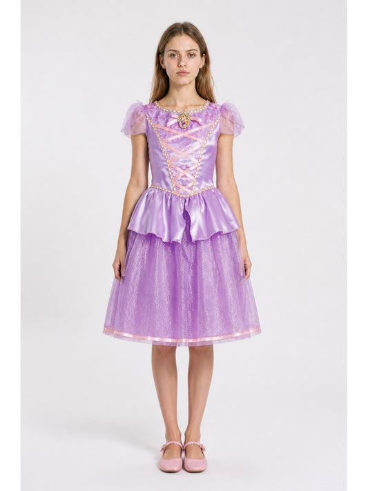 Light Purple Princess Dress with Ruffles main product view