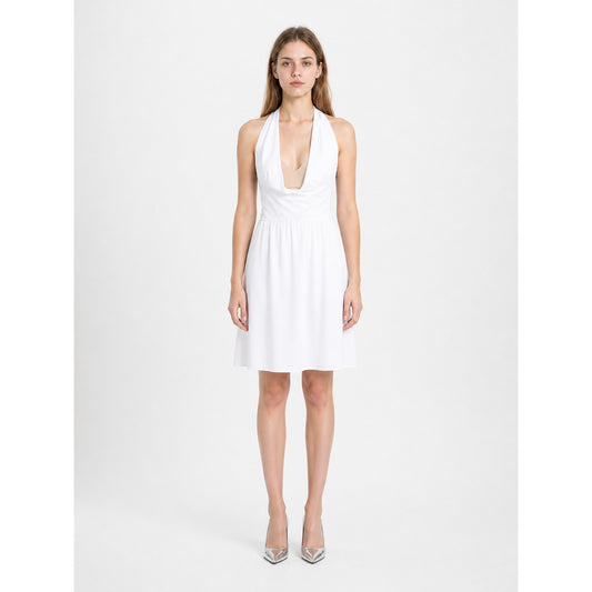 Carnival Dress with a Deep V-Neckline front view