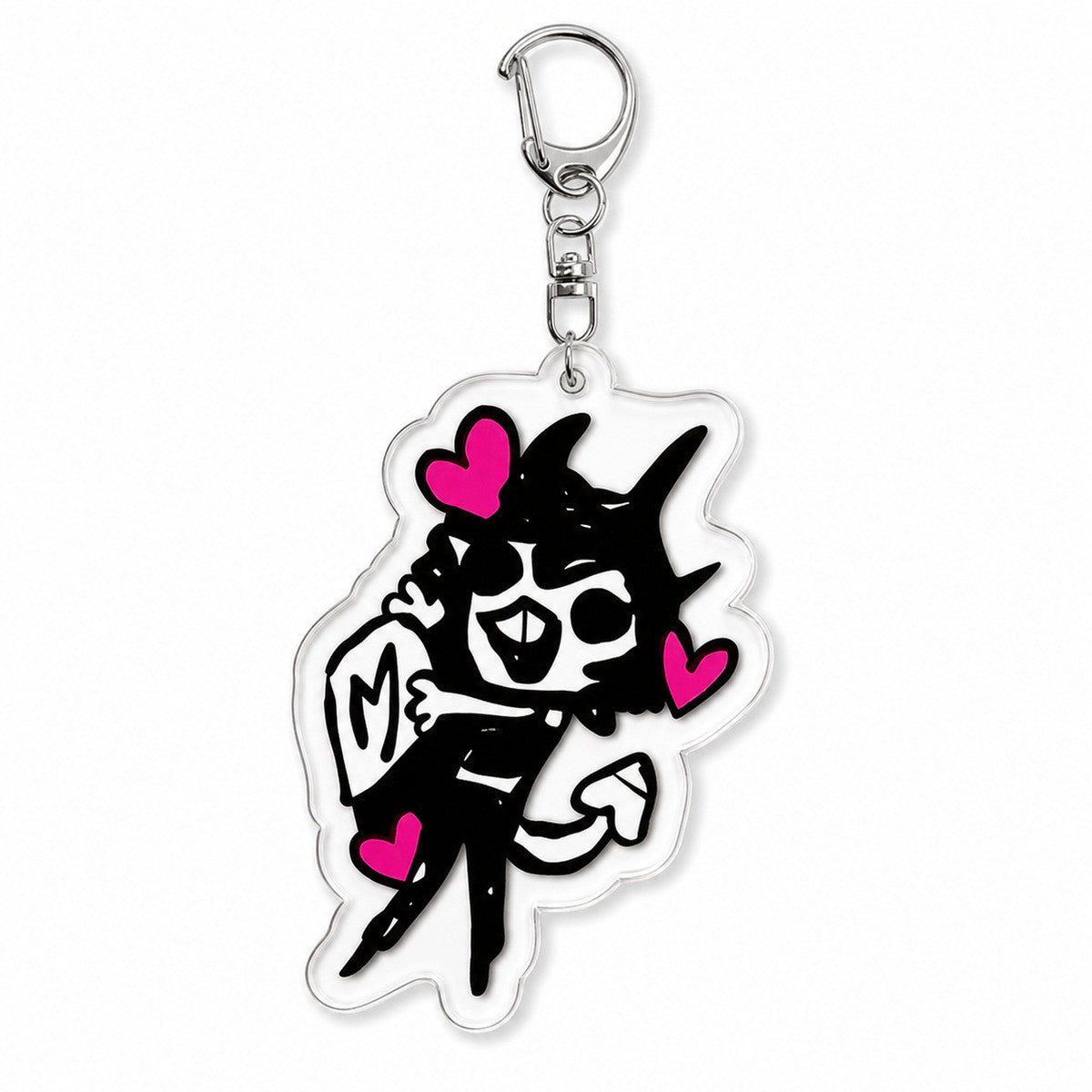 Helluva Boss Anime KeyChain Blitzo Loona Men Key Chain for Women Fashion Creative Figure Acrylic Keyring Pendant Gifts