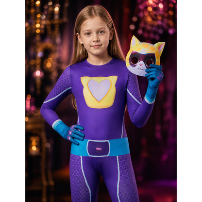 SuperKitties Carnival Costume, One-Piece with Mask