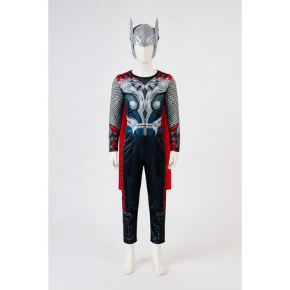 Thor Jumpsuit with Cape and Mask for Halloween main product view