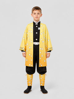 Agatsuma Zenitsu Cosplay Costume, Complete Set