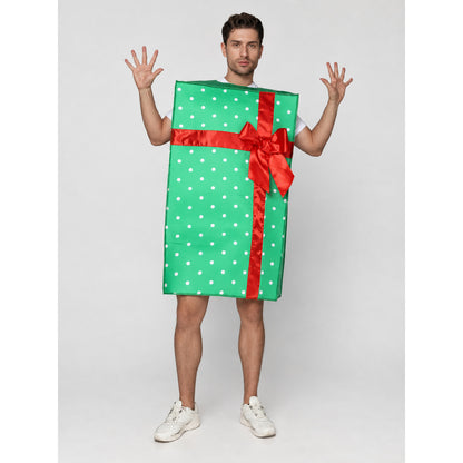 New Year’s Gift Box Costume with Red Bow