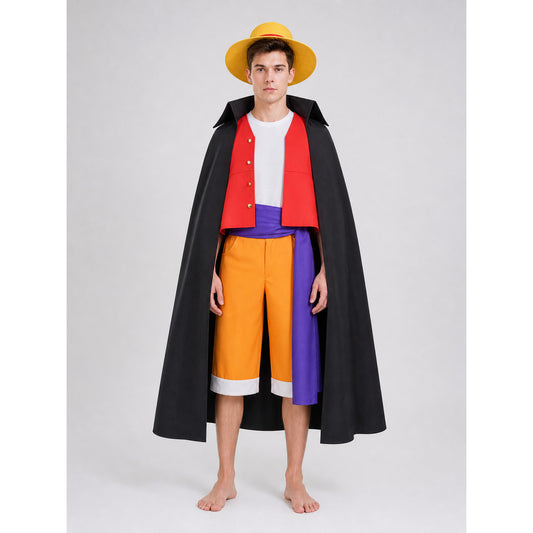 Luffy Cosplay Set from Wano with Cape