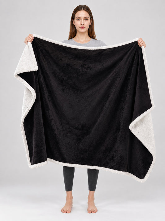 Reversible Water-Resistant Blanket for Pets on-model view
