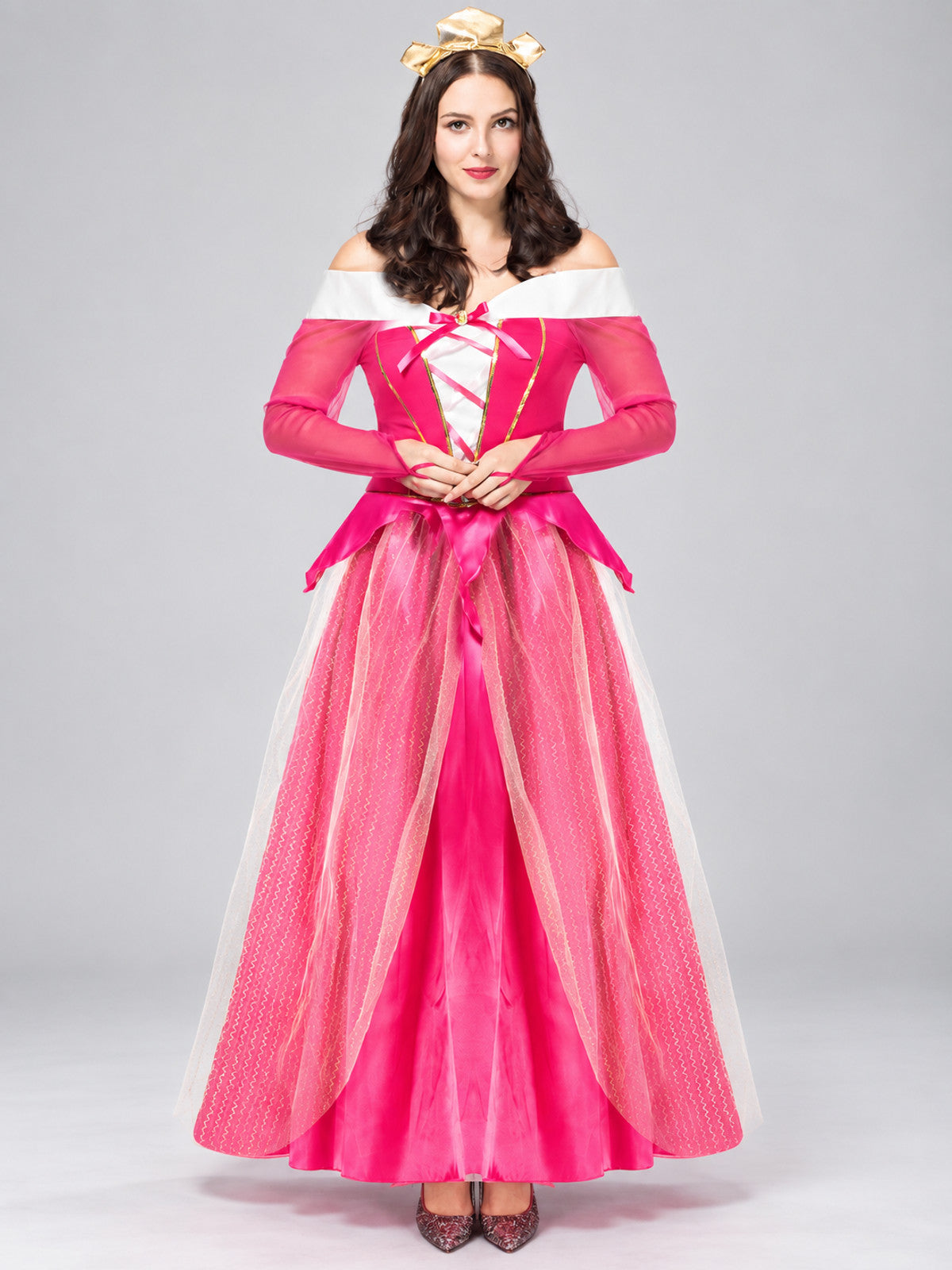 Bright pink costume dress for role-playing games