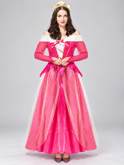 Bright pink costume dress for role-playing games