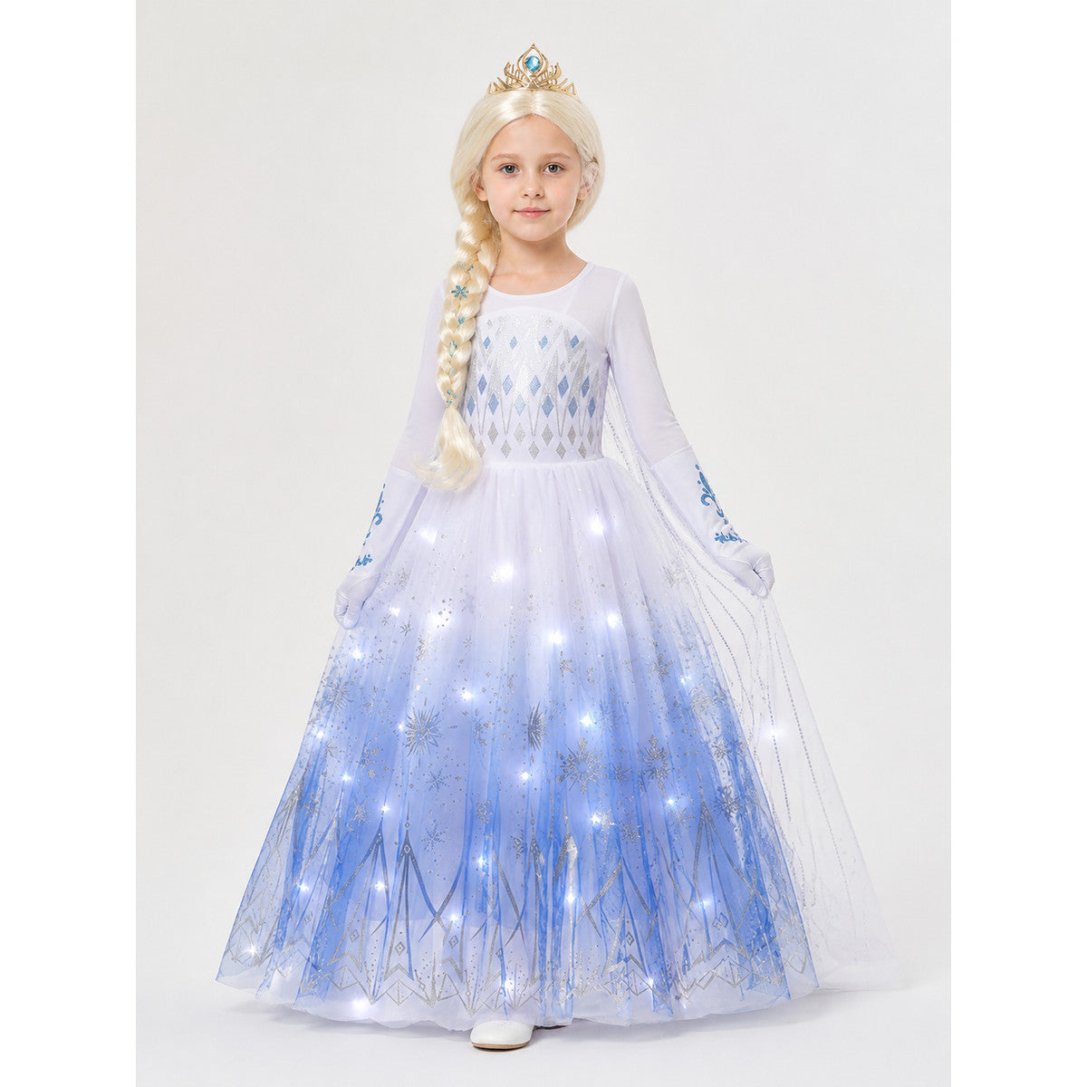 Snow Queen Costume with LEDs main product view